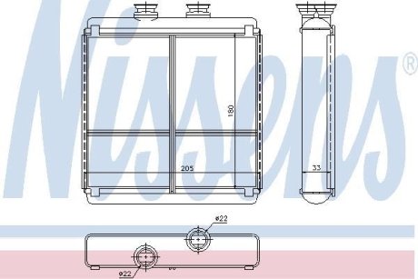 Радіатор салону NISSENS 72042