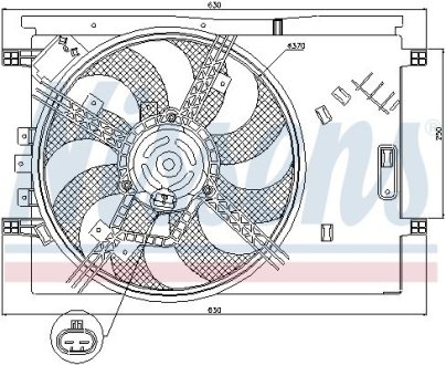 Вентилятор NISSENS 85564