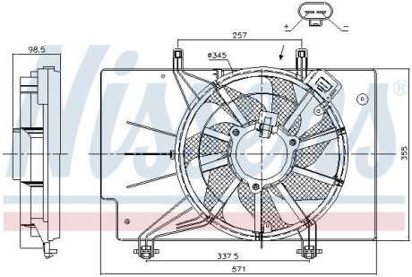 Вентилятор радіатора NISSENS 85910