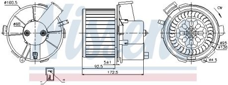 Вентилятор салона NISSENS 87092