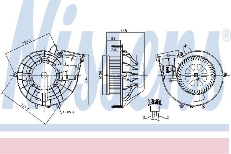 Вентилятор салону NISSENS 87210