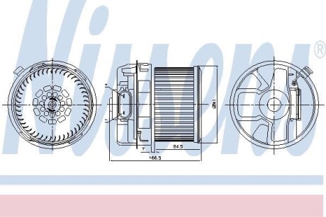 Вентилятор салону NISSENS 87260