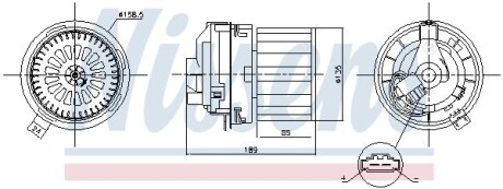 Вентилятор салону NISSENS 87358