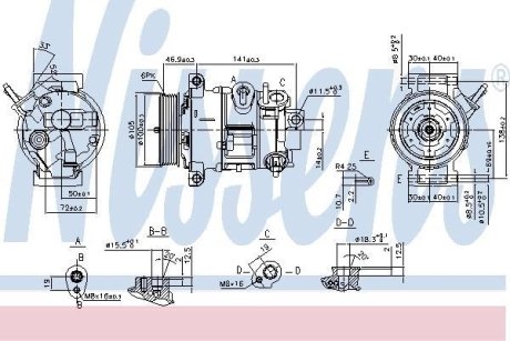 Компресор кондицiонера NISSENS 890030