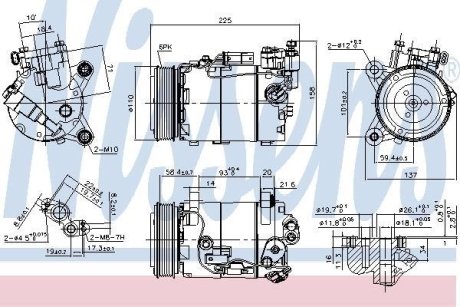 Компресор кондиціонера NISSENS 890098