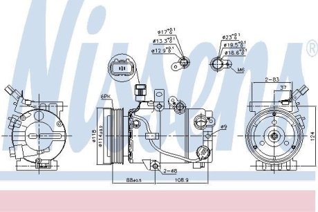 Компресор кондицiонера NISSENS 890243