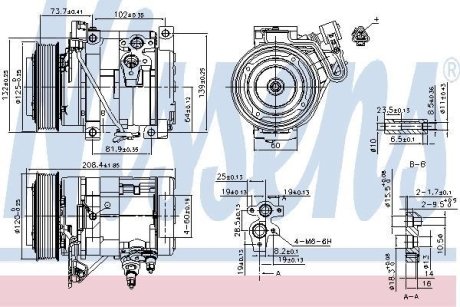 Компресор кондиціонера NISSENS 890332