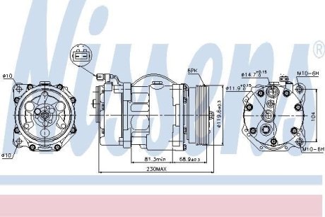 Компресор кондиціонера VAG NISSENS 89040