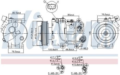 Компресор кондицiонера NISSENS 890651