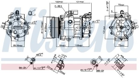 Компресор кондиціонера NISSENS 890659