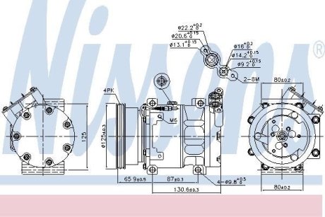 Компресор кондиціонера NISSENS 89164