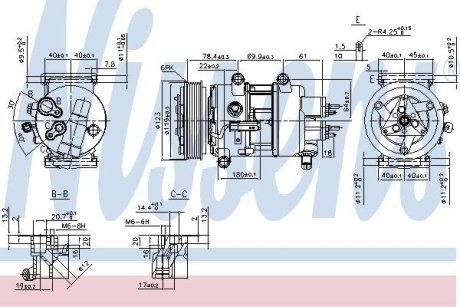 Компресор кондицiонера NISSENS 89201