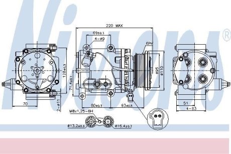 Компресор кондиціонера First Fit NISSENS 89228