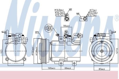 Компресор кондиціонера NISSENS 89238