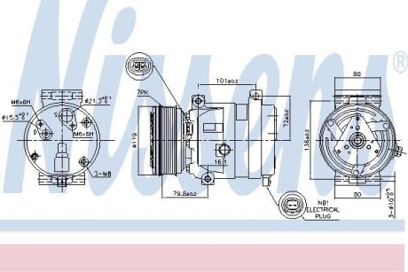 Компресор кондиціонера NISSENS 89267