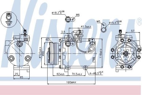 Компресор кондиціонера NISSENS 89349