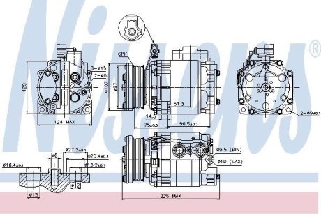 Компресор кондиціонера NISSENS 89354