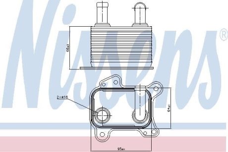 Радіатор масляний NISSENS 90825