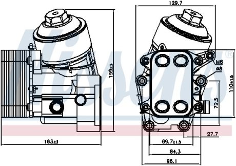 Охолоджувач мастила NISSENS 91154