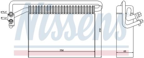 Випарювач кондиціонера NISSENS 92177