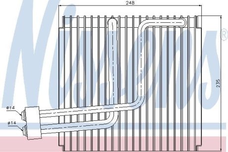 Випарювач кондиціонера NISSENS 92265