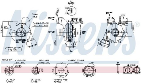 Турбіна VOLKSWAGEN LT (2D) (96-) 2.5 TDi NISSENS 93053