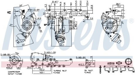 Турбокомпрессор NISSENS 93076