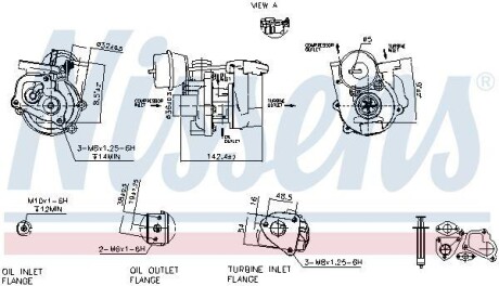 Турбіна SUZUKI SPLASH (08-) 1.3 CDTi NISSENS 93236 (фото 1)