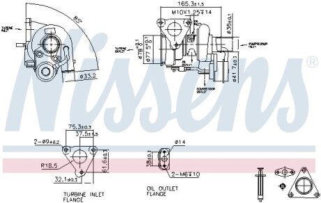 Турбіна Fiat/PSA 2.2HDI P22DTE 06- NISSENS 93262