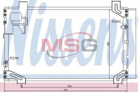 Радiатор кондицiонера NISSENS 940020