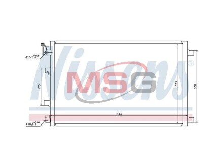 Радiатор кондицiонера NISSENS 940038