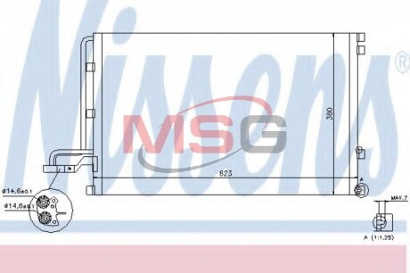 Радiатор кондицiонера NISSENS 940087