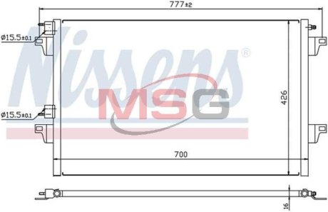 Конденсатор без хладогену NISSENS 940153