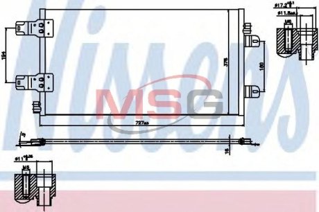 Конденсатор без хладогену NISSENS 940186