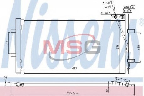 Конденсер кондиціонера NISSENS 940255