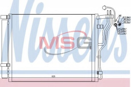 Радiатор кондицiонера NISSENS 940273