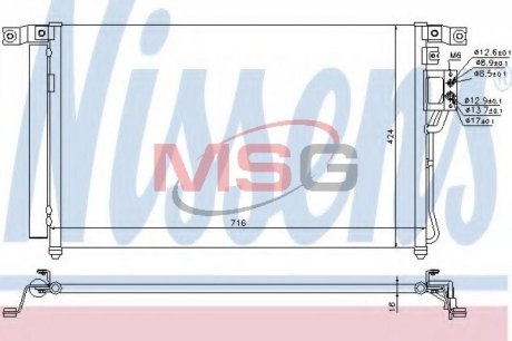 Конденсер кондиціонера NISSENS 940278