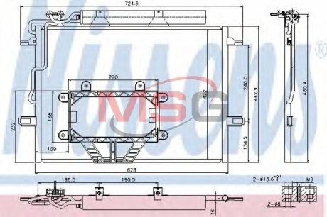 Конденсер кондиціонера NISSENS 940325