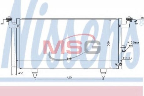 Конденсер кондиціонера NISSENS 940399