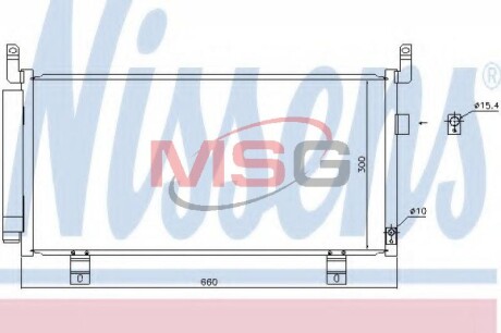 Радiатор кондицiонера NISSENS 940437