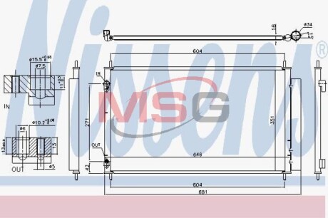 Радiатор кондицiонера NISSENS 940489