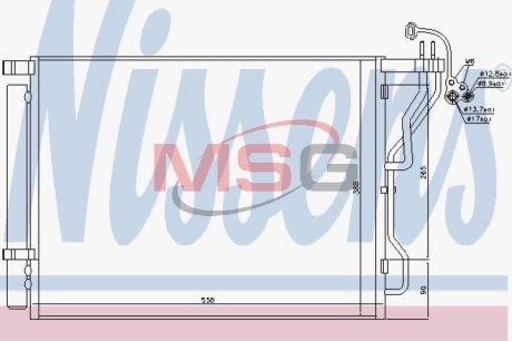 Конденсатор без хладогену NISSENS 940563