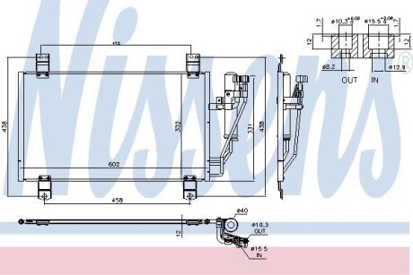 Радіатор кондиціонера NISSENS 940725
