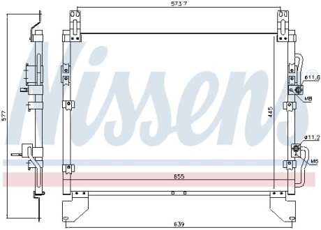 Радiатор кондицiонера NISSENS 940805