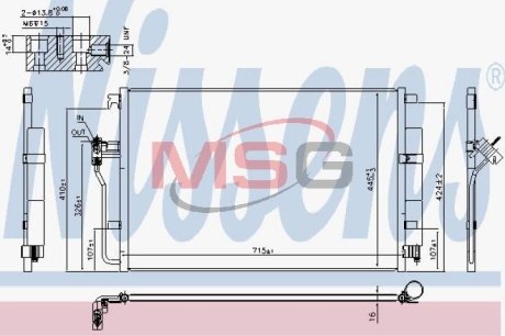 Конденсер кондиціонера NISSENS 940826