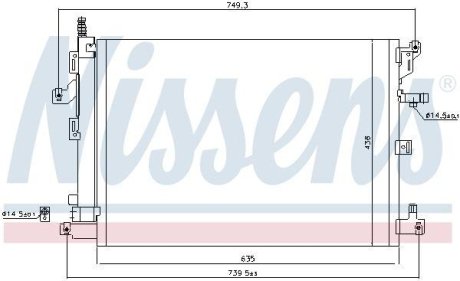 Конденсер кондиціонера NISSENS 940830