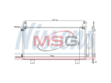 Радiатор кондицiонера NISSENS 941169