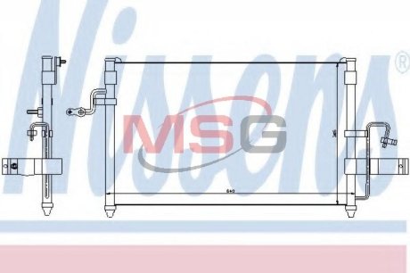 Конденсер кондиціонера NISSENS 94414