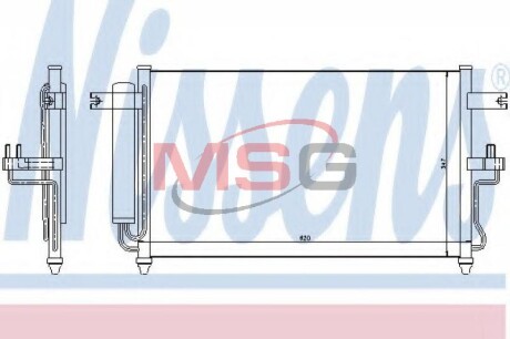 Радiатор кондицiонера NISSENS 94453