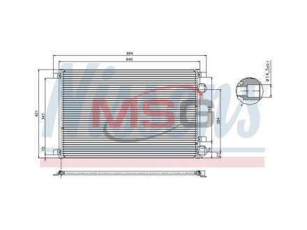 Конденсер кондиціонера NISSENS 94626